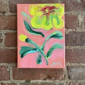 Original Impressionist Floral Acrylic